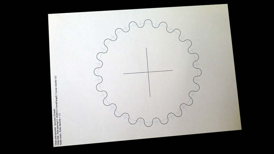 sprocket paper template