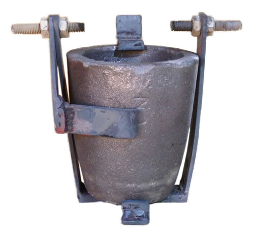 Crucible Cradle for Casting Metals at home