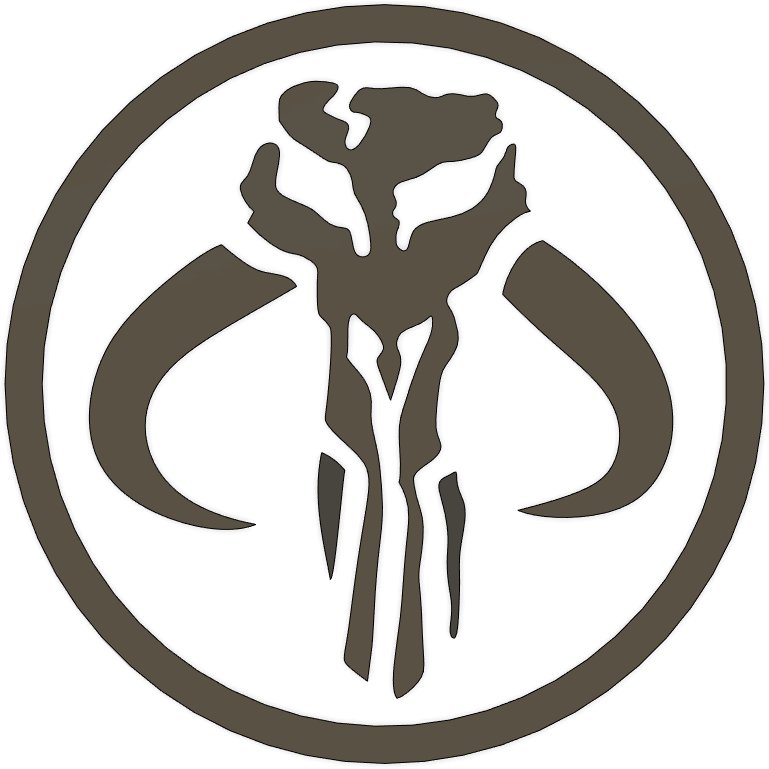 Mandolorian Mythosaur Fan Art Coin